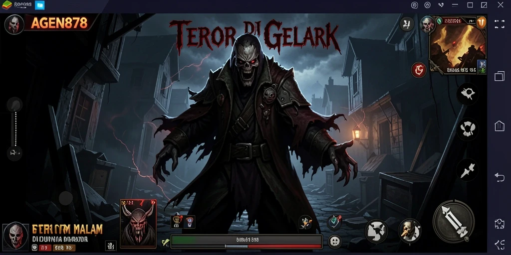 Tangkapan layar dari gameplay AGEN878 yang menampilkan suasana Horror yang mencekam.