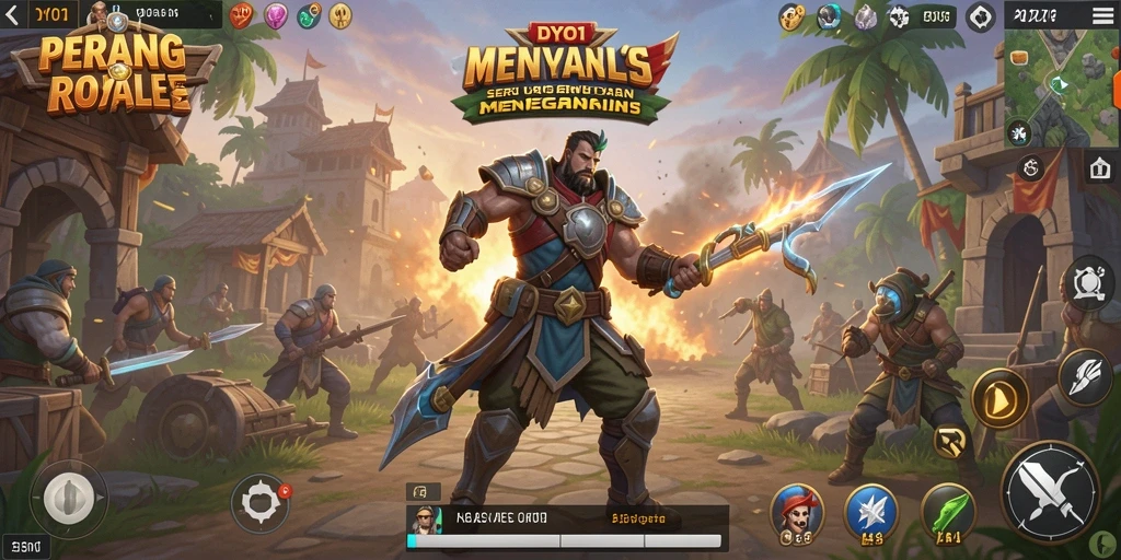 Screenshot DYO1 menunjukkan aksi pertempuran yang intens dan mendebarkan.