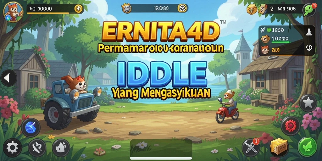 Tampilan gameplay ERNITA4D yang menampilkan aksi Idle yang menarik.