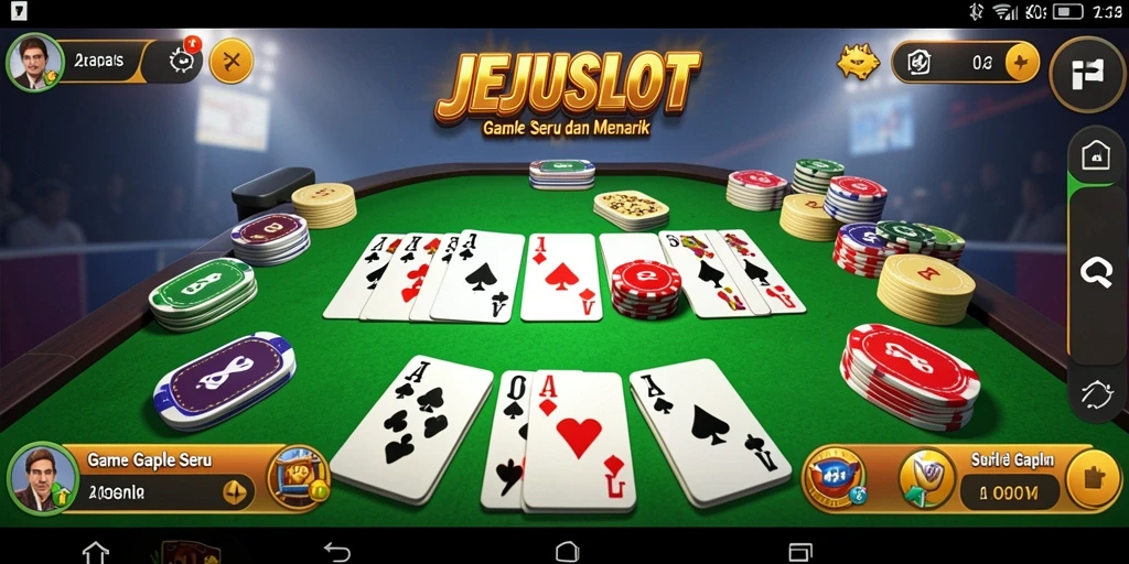 Screenshot gameplay <strong>JEJUSLOT</strong> yang menampilkan keseruan permainan Gaple.