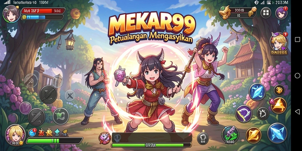 Tampilan gameplay seru dan grafis memukau di MEKAR99.