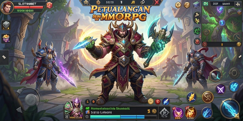 Tampilan utama gameplay SLOT99BET yang memukau dan interaktif.