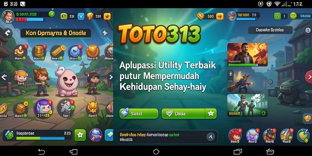 Tampilan antarmuka aplikasi TOTO313 yang sederhana dan intuitif.