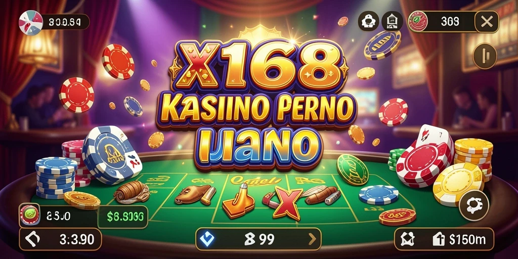 Tampilan gameplay X168 yang menarik dan mengasyikkan.